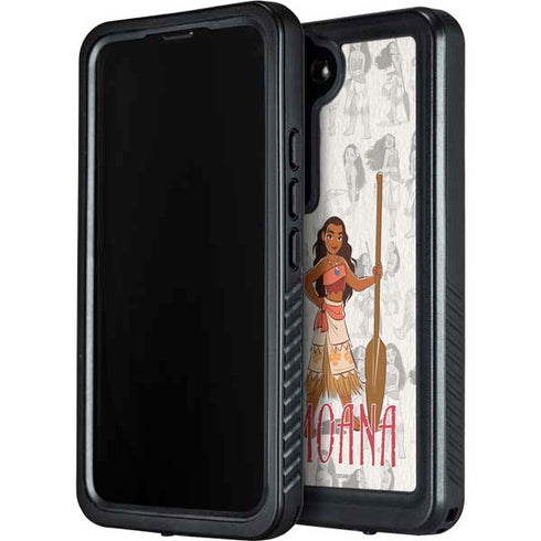 Disney Princess Moana Pattern Galaxy S24 Waterproof Case